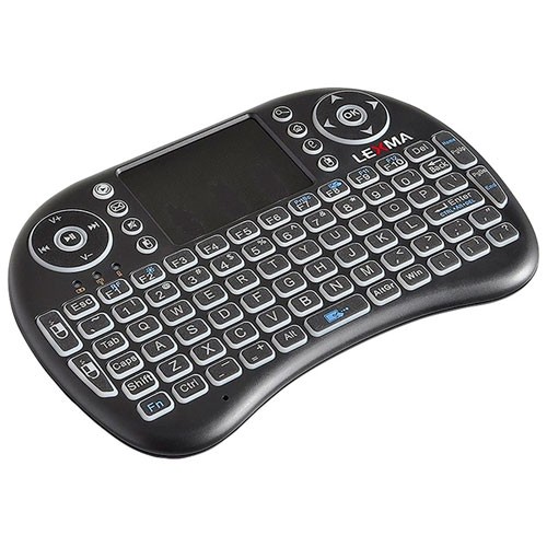 LexMA TK200 rétroéclairé sans fil ergonomique Mini clavier avec Touchpad - Anglais -Open Box