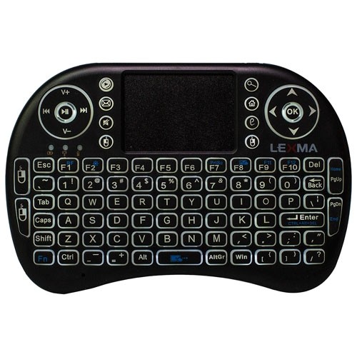 LexMA TK200 rétroéclairé sans fil ergonomique Mini clavier avec Touchpad - Anglais -Open Box
