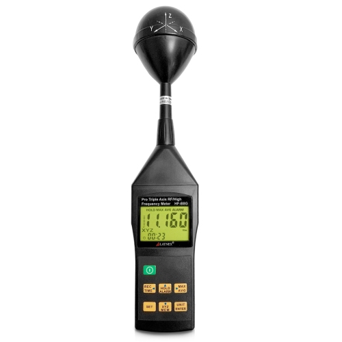 LATNEX  ® Hf-B8G Professional Triple Axis High Frequency/ Rf Meter 10Mhz-8Ghz Measures Wide-Range Radiation Levels From Cell Towers, Smart Meters