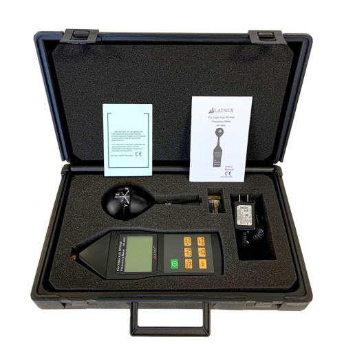 LATNEX® HF-B8G Professional Triple Axis High Frequency/ RF Meter 10Mhz-8Ghz Measures Wide-Range Radiation Levels from Cell Towers, Smart Meters,