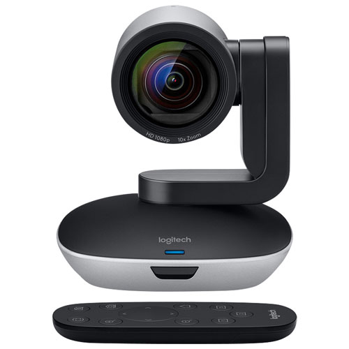 Caméra de vidéoconférence PTZ Pro 2 de Logitech avec télécommande - Noir