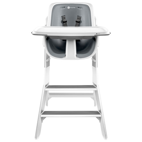 4moms High Chair with 3-Position Tray - White/Grey