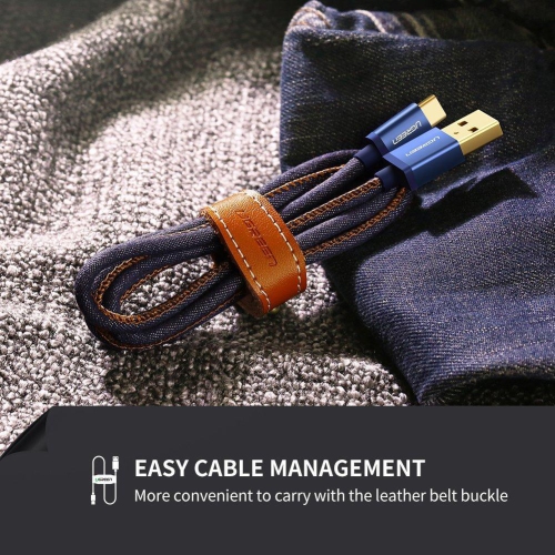 UGREEN Micro USB Cable Denim Braided Fast Charging Cable USB to Micro USB Data Cable