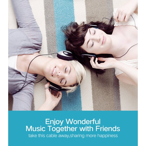 SAMA SA-10780 Cable Audio 3.5mm AUX Splitter, 20cm White