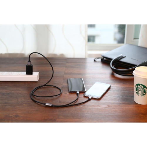 SAMA SA-40349 Cable Sync & Charge Dual Micro USB Cable ,1.5 Meter