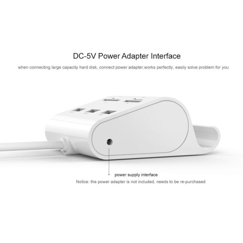 SAMA SA-30344 Mobile Phone Stand With Card Reader USB3.0. Supporting TF/SD/MS/CF memory Cards. 1Meter length Cable. White colo