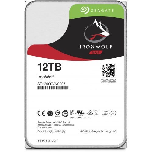 Seagate IronWolf ST12000VN0007 12TB 3.5" Internal Hard Drive - SATA