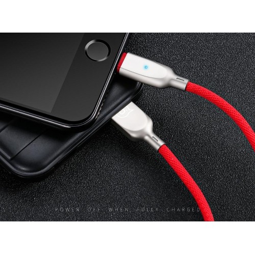 USAMS  Us-Sj154 Lightning Cable 1M U-Sun Series In Red