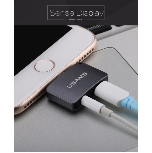 USAMS US-SJ137 iPhone Lightning 2in1 Audio Adapter