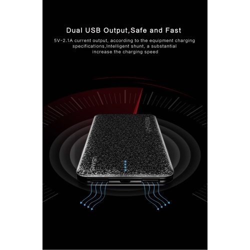 USAMS US-CD21 10000mAh Power Bank Mosaic Series White