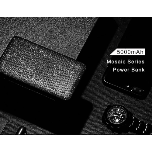 USAMS US-CD20 5000mAh Power Bank Mosaic Series Black