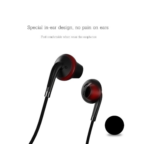 USAMS EP-14 in-ear HiFi Braided Earphone Black