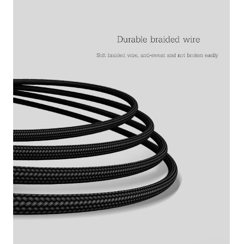 USAMS EP-14 in-ear HiFi Braided Earphone White