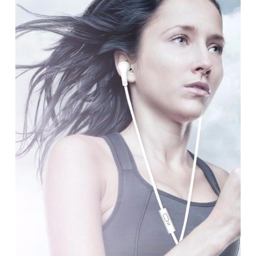 USAMS US-SJ076 in-ear Line Control Earphone Leo Series White