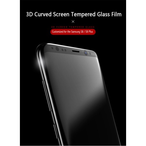USAMS Samsung Galaxy S8 Plus Curved Tempered Glass Transparent