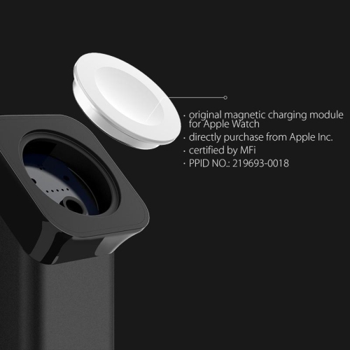 Station de recharge magnétique noire d’UGREEN pour Apple Watch