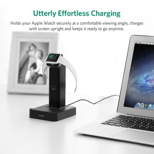 Station de recharge magnétique noire d’UGREEN pour Apple Watch
