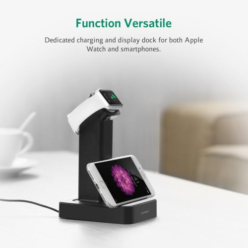Station de recharge magnétique noire d’UGREEN pour Apple Watch