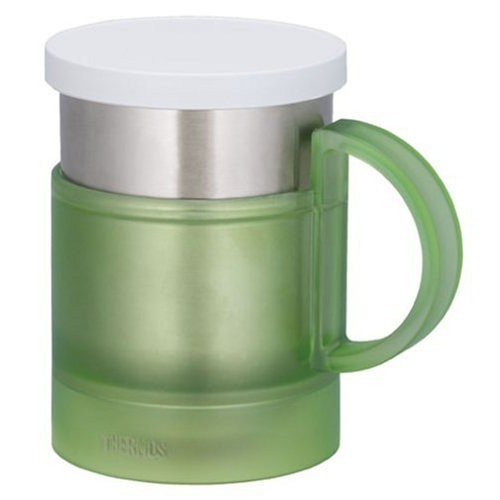 THERMOS 0.24L vacuum insulation mug lime green office