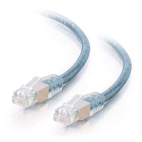 NA C2G MODEM CABLE RJ-11 MALE RJ-11 MALE 25 FEET DOUBLE SHIELDED UL TRANSPARENT BLUE 28723