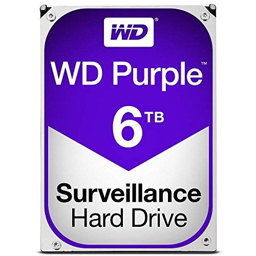 WD Purple 6TB Surveillance Hard Drive - 5400 RPM Class, SATA 6 Gb