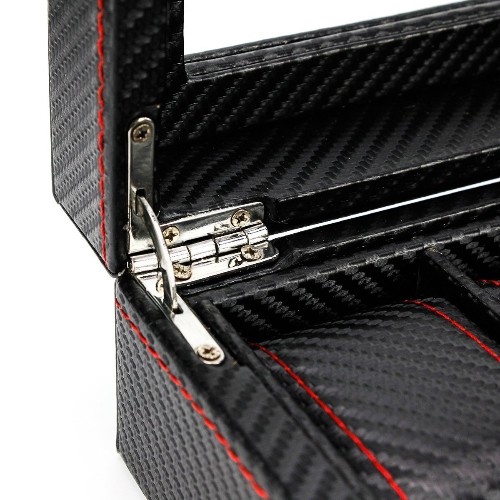 Coffret à bijoux en cuir 12 Watch, coffret à bijoux, range-tout en fibre de carbone, boîte de rangement de présentation …