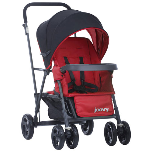 Joovy Caboose Graphite Stand-On Double Stroller - Red