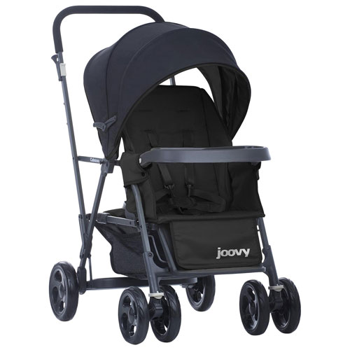 Joovy Caboose Graphite Stand-On Double Stroller - Black