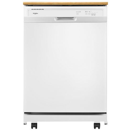 Lavevaisselle mobile de 24 po 55 dB de Whirlpool (WDP370PAHW) Blanc