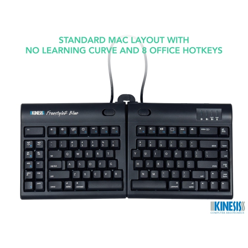 Kinesis Freestyle2 Bluetooth Keyboard - Blue -