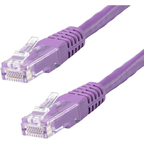 STARTECH  50Ft Cat6 650Mhz Connect Power-Over-Ethernet Patch Cable - - (C6Patch50Pl) In Purple