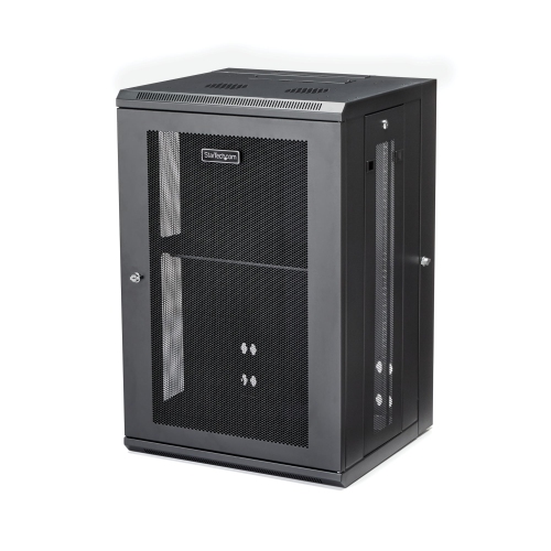 Startech 18U Wall-Mount 20in Deep Server Rack Cabinet with Hinge -