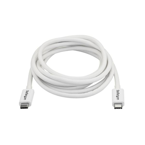 Startech 2m Thunderbolt USB-C/Thunderbolt USB-C Cable (TBLT3MM2MW)