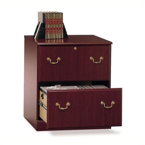 BUSH  Furniture Saratoga Lateral File Cabinet In Harvest Cherry