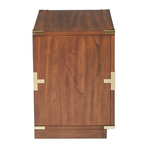 Office Star OSP Designs 2 Drawer Filing Cabinet in Toasted Wheat