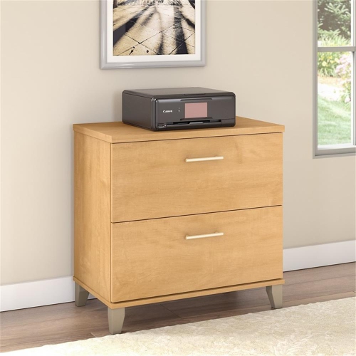 Bush Furniture Somerset Lateral File Cabinet in Maple Cross - Eng Wood