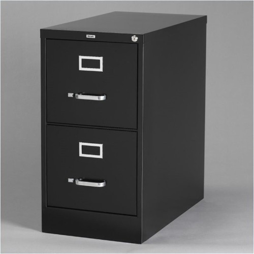 Hirsh Industries 2 Drawer Letter File Cabinet in Black
