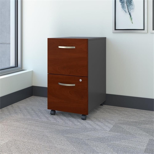 Series C 2 Drawer Mobile File Cabinet in Hansen Cherry - Engineered Wood