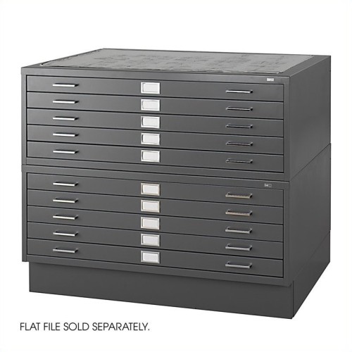 Safco Closed Low Base for 4986 and 4996 Flat File Cabinets in Black