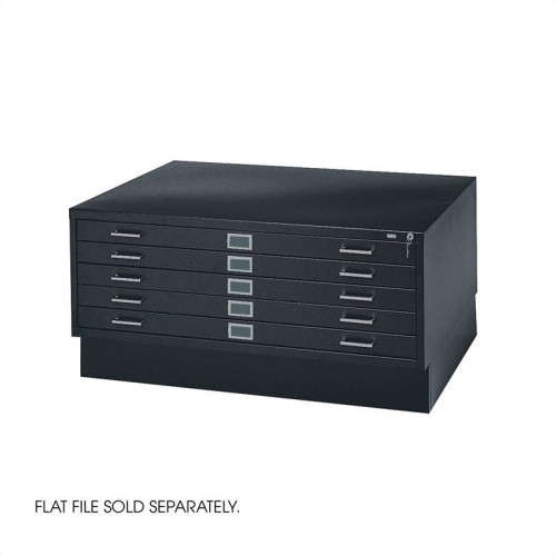Safco Closed Base For 4994 Flat File Cabinet In Black Best Buy