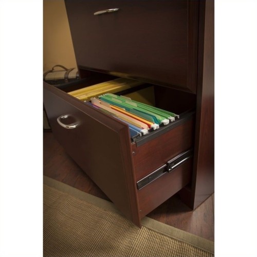 Bush Cabot 2 Drawer Lateral File Cabinet in Harvest Cherry