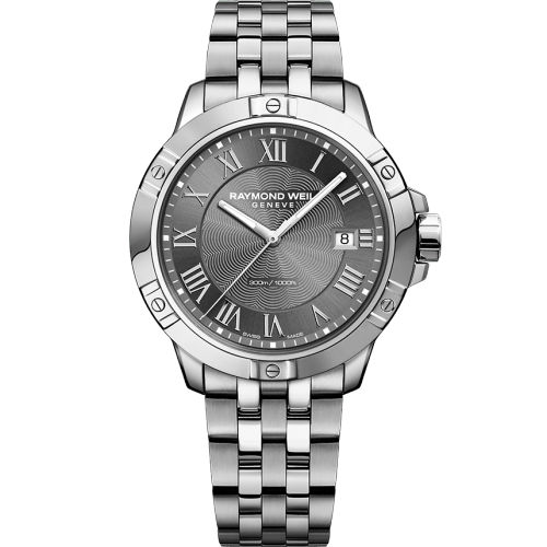 Montre pour hommes à cadran gris Raymond Weil Tango 8160-st-00608