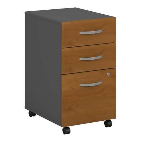 Bush Business Series C 3 Drawer Mobile Pedestal in Natural Cherry