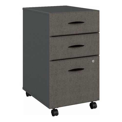 Series A 3 Drawer Mobile File Cabinet in Slate - Engineered Wood