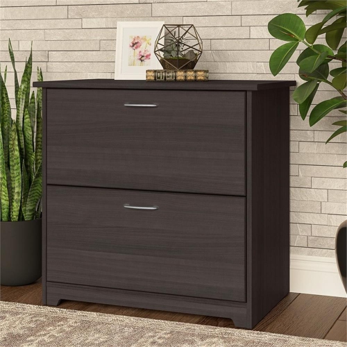Cabot 2 Drawer Lateral File Cabinet in Heather Gray - Engineered Wood