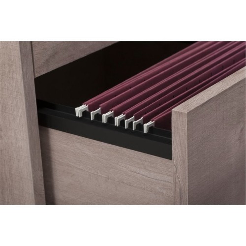 Bush Key West Lateral File Cabinet in Washed Gray