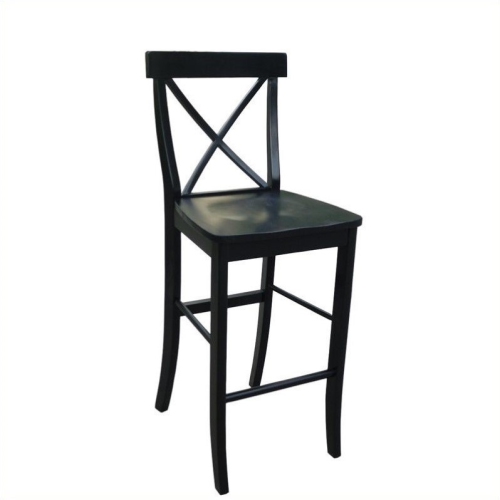 International Concepts X-back 30" Stool in Black
