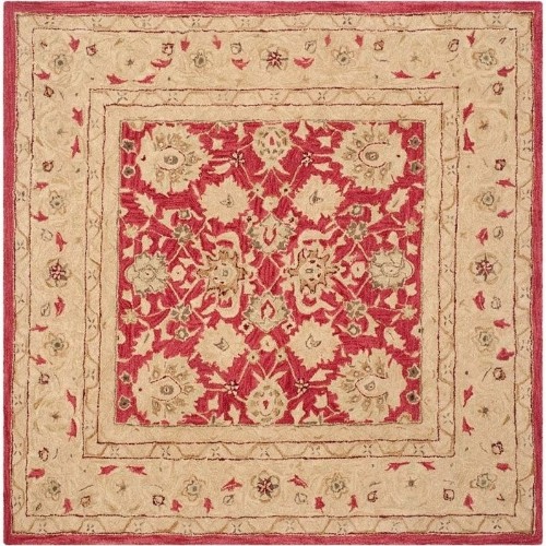 SAFAVIEH  Anatolia Traditional 6' Square Area Rug - Red