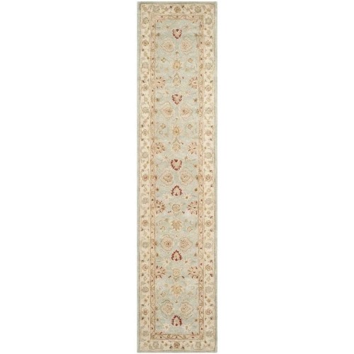 SAFAVIEH  Antiquity Traditional 2'3" X 16' Hallway Runner - Grey Blue