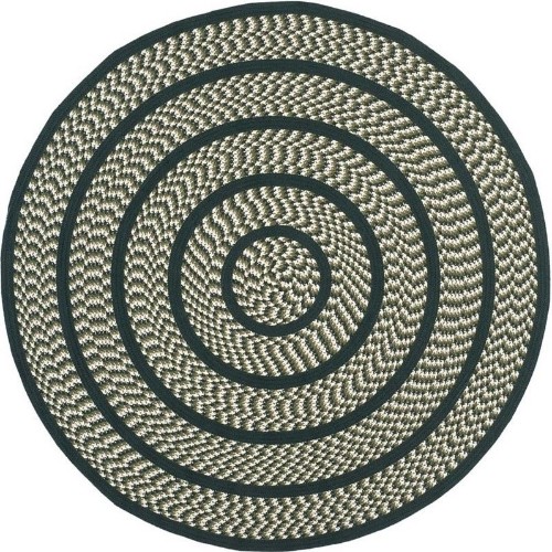 SAFAVIEH  Braided Ivory Braided Rug - Round 6'